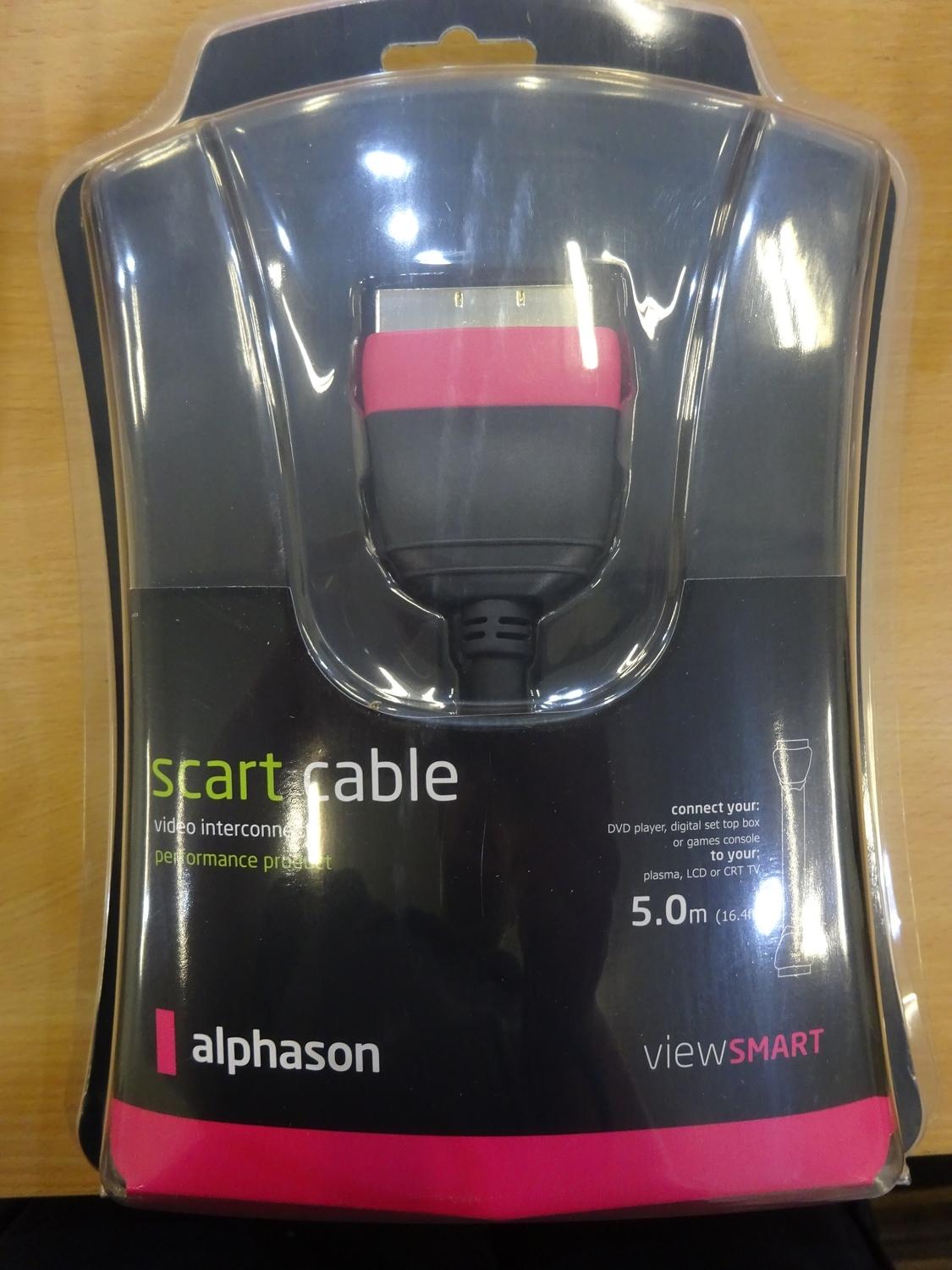 10 Alphason 5m Scart Cables. New in box. - Image 2 of 2