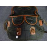 (B) Vintage wax 'BARBOUR' shooting/fishing bag