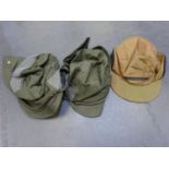 3 vintage fishing hats