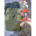 (B) Quantity of 6 vintage military jumpers