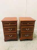 A Pair of Modern bedside tables 69cm H x 42cm W x 43cm D