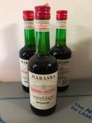 Three bottles of Maraska Cherry Brandy