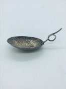 A Silver Caddy spoon of leaf design, hallmarked Birmingham 1874.