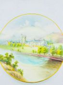 A Minton bone china plate of Balmoral Castle Abberdeenshire