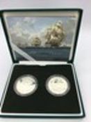A 200th Anniversary silver proof coin ser of Nelson-Trafalgar