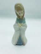 Lladro figurine of little girl praying