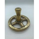 A Brass submarine valve used as a paperweight HMS Trenchant.