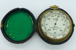 A cased Altimeter by J Lizars, Glasgow Edinburgh Etc RH 5929