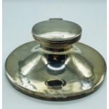 A Walker and Hall silver inkwell