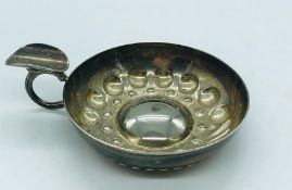 A silverplated Sommelier Tastevin