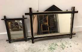 Two mirrors in an Art Deco style