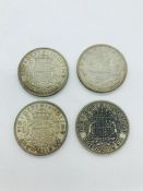 Three 1937 Crowns and a 1935 crown, British Coins.