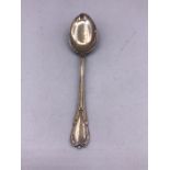A silver spoon.