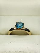 A 9ct gold and Zircon ring