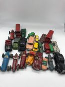 A selection of die-cast vehicles by Dinky, Corgi, Lesney and The Crescent Toy company