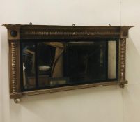 Distressed regency gilt mantle mirror spilt 3 ways (AF)