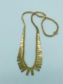 A 9ct yellow gold necklace (6.7g)