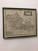 An Antique framed Map of Barkshire.