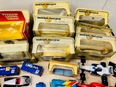 Large selection of cars, to include Yesteryear, Dinky, Renault, Corgi and matchbox cars some with