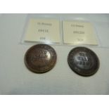 A very large collection of Australian coins in two albums, carefully catalogued and labelled.