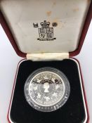 A Great Britain Elizabeth II silver proof Five Pound coin.1993.