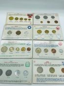 A selection of eight Modern Uncirculated Type coin sets to include: Yugoslavia, Taiwan, Turkey,