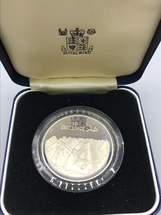 A Silver Proof 1979 Ten Shilling Soomaaliya