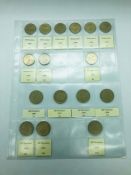 A Large selection of coins from Greece, various denominations and years including several silver