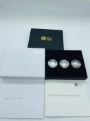 The Windsor Silver sixpence set by the Royal Mint, original box and paperwork.