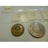 A selection of eighteen coins from the Dominican Republic in various denominations from 1888 to