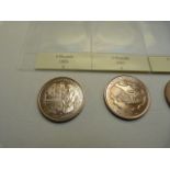 A selection of 99 coins from Gibraltar. This includes a wide range of denominations, years,