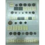 A large selection of coins from Guernsey of various years denominations and conditions