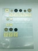 A selection of ten coins from Haiti, various denominations and years