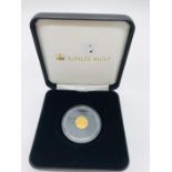 A Gold 2008 half crown coin by Jubilee Mint