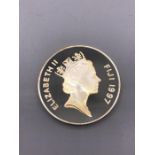 A 1997 10 Dollar Silver Proof Coin for Fiji