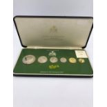 A 1976 Guyana silver coin proof set