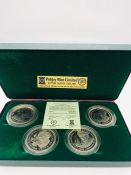 A Boxed set of Four Cupro-Nickel coins celebrating the Year of the Disabled