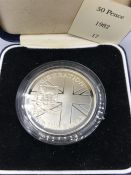 A Silver Proof 1982 5op Commemorating the Falkland Islands Liberation