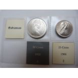 A selection of nineteen Bahamian coins from 1966