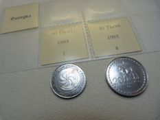 A selection of six coins for Georgia, dated 1993 across all denominations (Predominately AUNC)