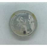 A 1993 Andorra 10 Dinars Space Exploration silver proof coin