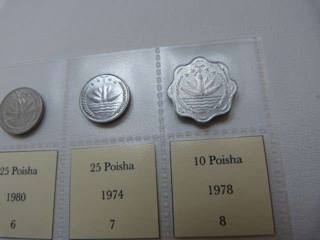 A selection of fourteen coins from Bangladesh from 1974, various denominations. - Image 6 of 14