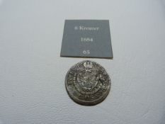 A 1684 6 Kreuzer Archduke Leopold VFAustrian coin.