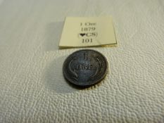 A I Ore 1879 Denmark coin (AEF)