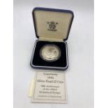 A 1994 Silver proof £2 coin commemorating the 50th Anniversary of the Allied Invasion of Europe