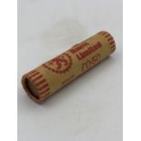 A 1978 Roll of 50 x 1 New Penny coins Elizabeth II with Portcullis to reverse