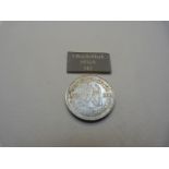 A silver German 1932 Drei Reichsmark, AUNC, 15g, Goethe and Eagle to reverse,.