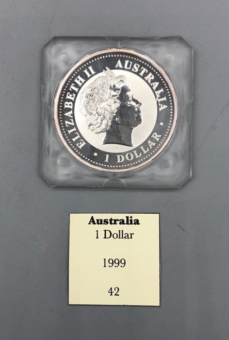 An Australian 1999 One Dollar silver proof coin - Image 2 of 2