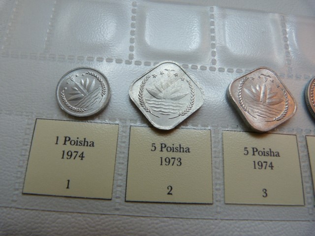 A selection of fourteen coins from Bangladesh from 1974, various denominations. - Image 9 of 14