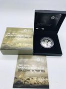 A Boxed 70th Anniversary of D-Day 2014 Alderney £5 silver proof coin